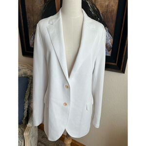 NWOT Eleventy White Blazer L